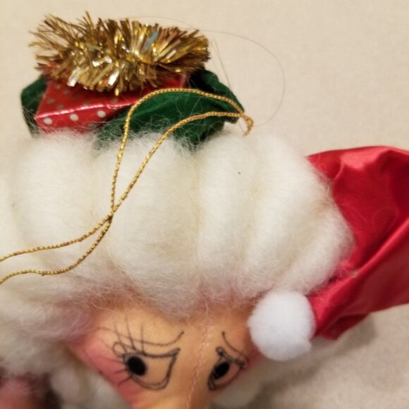 Vintage Santa Christmas ornament handmade - Picture 3 of 7